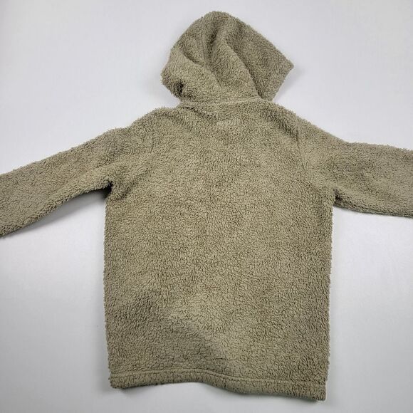 Patagonia Beige Sherpa Hoodie Jacket Size Large Full Zip - Picture 11 of 12